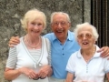 Three cousins in Figlinano, 2011: Gertrude di Ciacca David Coia and Pacitti